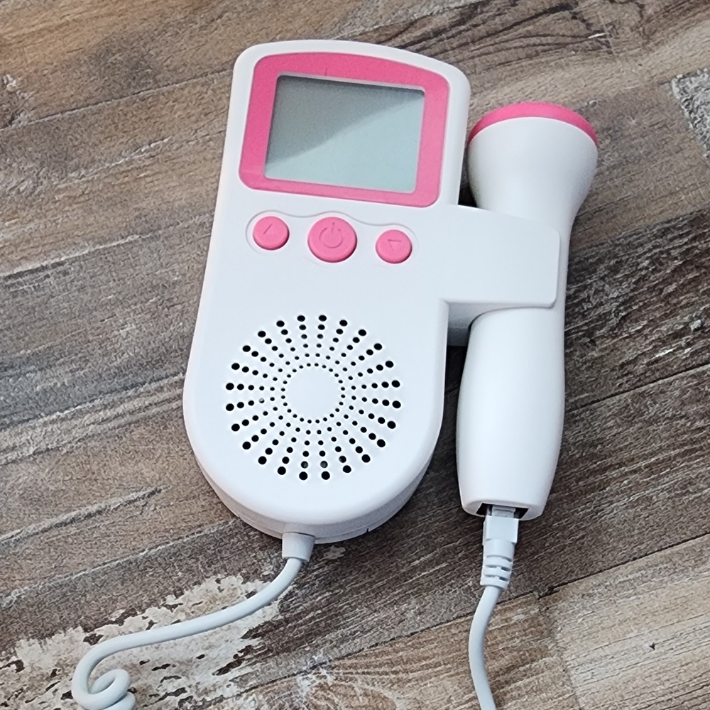 Fetal doppler, gel and batteries not included.